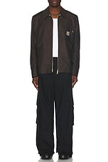 Junya Watanabe x Carhartt Polyester Oxford Jacket in Black, view 5, click to view large image.