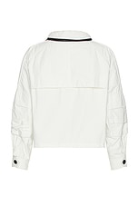 Junya Watanabe Nylon Rip Stop Jacket in White, view 2, click to view large image.