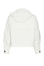 Junya Watanabe Nylon Rip Stop Jacket in White, view 3, click to view large image.