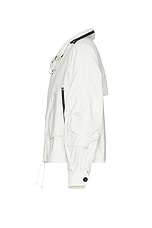Junya Watanabe Nylon Rip Stop Jacket in White, view 4, click to view large image.