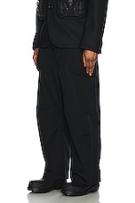 Junya Watanabe Bio Washed Cargo Pant in Black, view 5, click to view large image.