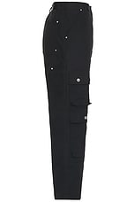 Junya Watanabe Oxford Cargo Pants in Black, view 3, click to view large image.