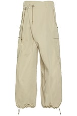 Junya Watanabe Oxford Cargo Pants in Beige, view 1, click to view large image.