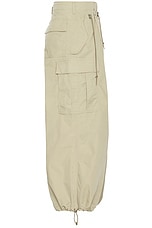 Junya Watanabe Oxford Cargo Pants in Beige, view 3, click to view large image.