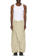Junya Watanabe Oxford Cargo Pants in Beige, view 6, click to view large image.