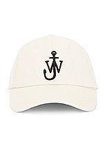 JW Anderson Baseball Cap in Natural, view 1, click to view large image.