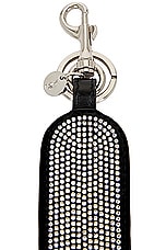 JW Anderson Crystal Penis Keyring in Black, view 3, click to view large image.