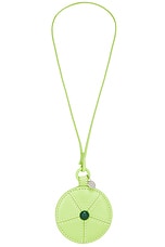 JW Anderson Lime Keyring in Lime, view 2, click to view large image.