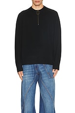 JW Anderson Wire Puller Jumper in Black, view 4, click to view large image.