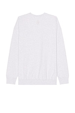 JW Anderson Relaxed Fit Printed Sweatshirt in Light Grey Melange, view 2, click to view large image.