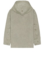 JW Anderson Garment Dye Hoodie in Grey, view 2, click to view large image.