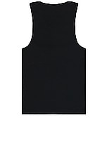JW Anderson Anchor Embroidery Tank Top in Black, view 2, click to view large image.