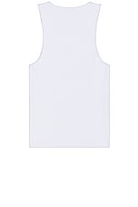 JW Anderson Anchor Embroidery Tank Top in White, view 2, click to view large image.