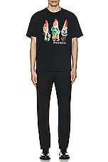 JW Anderson Gnome Trio T-Shirt in Black, view 4, click to view large image.
