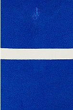 JW Anderson Structured Polo Top in Azure Blue, view 3, click to view large image.