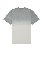 JW Anderson Logo Embroidery Gradient T-Shirt in Grey, view 2, click to view large image.