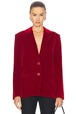 JW Anderson Single Breasted Jacket in Red, view 1, click to view large image.