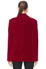 JW Anderson Single Breasted Jacket in Red, view 3, click to view large image.