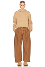 JW Anderson Twisted Seam Trouser in Caramel, view 5, click to view large image.