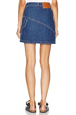 JW Anderson Twisted Mini Skirt in Light Blue, view 4, click to view large image.