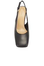 JW Anderson Chain Heel Sling Back Pump in Black, view 4, click to view large image.