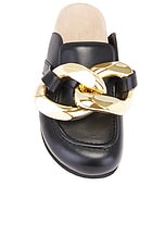 JW Anderson Chain Loafer in Black & Gold, view 4, click to view large image.