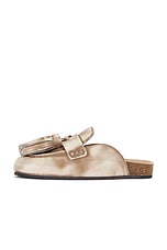 JW Anderson Tassel Mule Loafer in Beige & Brown, view 5, click to view large image.