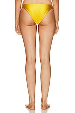 JADE SWIM Most Wanted Bikini Bottom in Citron Sheen, view 3, click to view large image.
