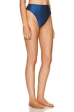 JADE SWIM Incline Bikini Botom in Indigo Sheen, view 2, click to view large image.