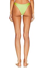 JADE SWIM Vera Bikini Bottom in Lime Sheen, view 3, click to view large image.