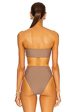 JADE SWIM All Around Bandeau Bikini Top in Nude, view 3, click to view large image.