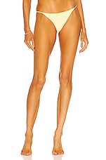 JADE SWIM Bare Minimum Bikini Bottom in Sorbet, view 1, click to view large image.