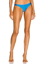 JADE SWIM Most Wanted Bikini Bottom in Cyan Sheen, view 1, click to view large image.