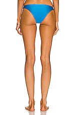JADE SWIM Most Wanted Bikini Bottom in Cyan Sheen, view 3, click to view large image.