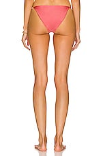JADE SWIM Bare Minimum Bikini Bottom in Coral Sheen, view 3, click to view large image.