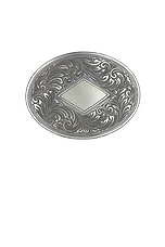 Kemo Sabe Large Oval Shield Belt Buckle in Silver, view 1, click to view large image.