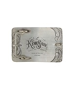 Kemo Sabe Gilman Rectangle Belt Buckle in Silver, view 2, click to view large image.