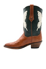 Kemo Sabe Swallow Tail Butterfly Boot in Cognac, view 3, click to view large image.
