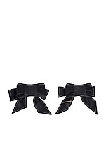 Kiki de Montparnasse My Tie Cuffs in Black, view 2, click to view large image.