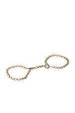 Kiki de Montparnasse Kiki Handcuff Wristlets in 14k Gold, view 1, click to view large image.