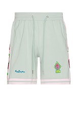 KidSuper Brooklyn Botanics Soccer Bottoms in Pink, view 1, click to view large image.