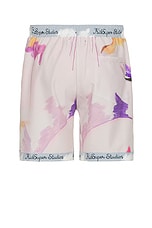 KidSuper Printed Shorts in White & Multi, view 2, click to view large image.