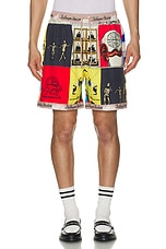 KidSuper Printed Shorts in Multi, view 4, click to view large image.