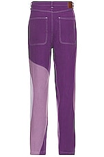 KidSuper Pants in Purple, view 2, click to view large image.