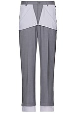 KidSuper Removeable Panels Trousers in Grey, view 2, click to view large image.