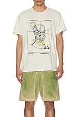 KidSuper Graphic Tee in Cream, view 3, click to view large image.