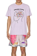 KidSuper Graphic Tee in Lilac, view 3, click to view large image.