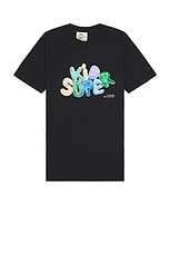 KidSuper Graphic Tee in Black, view 1, click to view large image.