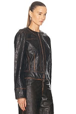 KNWLS SLK Jacket in Brown, view 2, click to view large image.