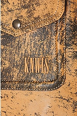 KNWLS Hellz Mini Skirt in Distressed Brown, view 5, click to view large image.